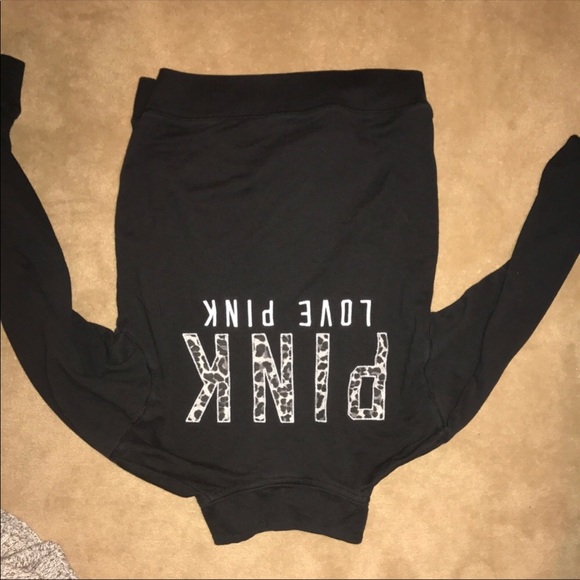 victoria secret black fleece from pink - Picture 2 of 4